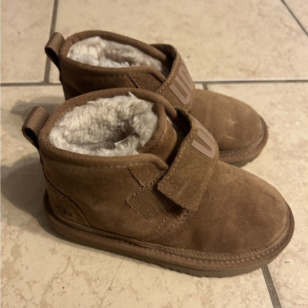 UGG T Neumel Graphic Chestntue Toddler Ankle Booties Size 12 US